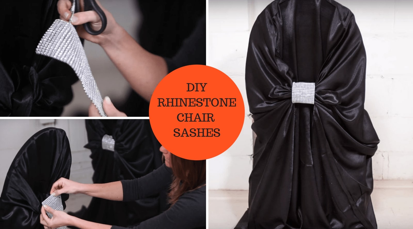 How to Tie a Flip Tie Chair Sash - Totally Dazzled