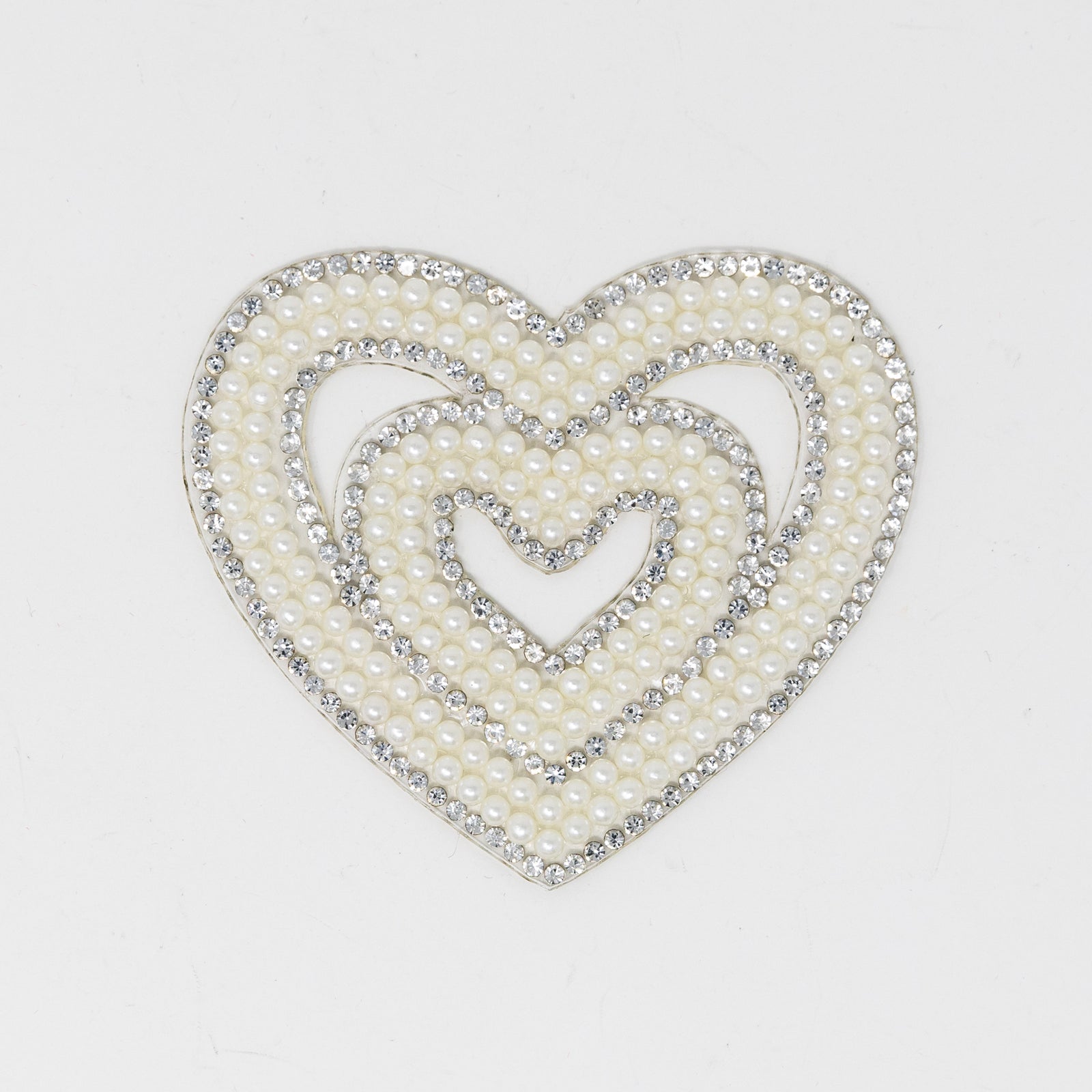 White Hearts Applique