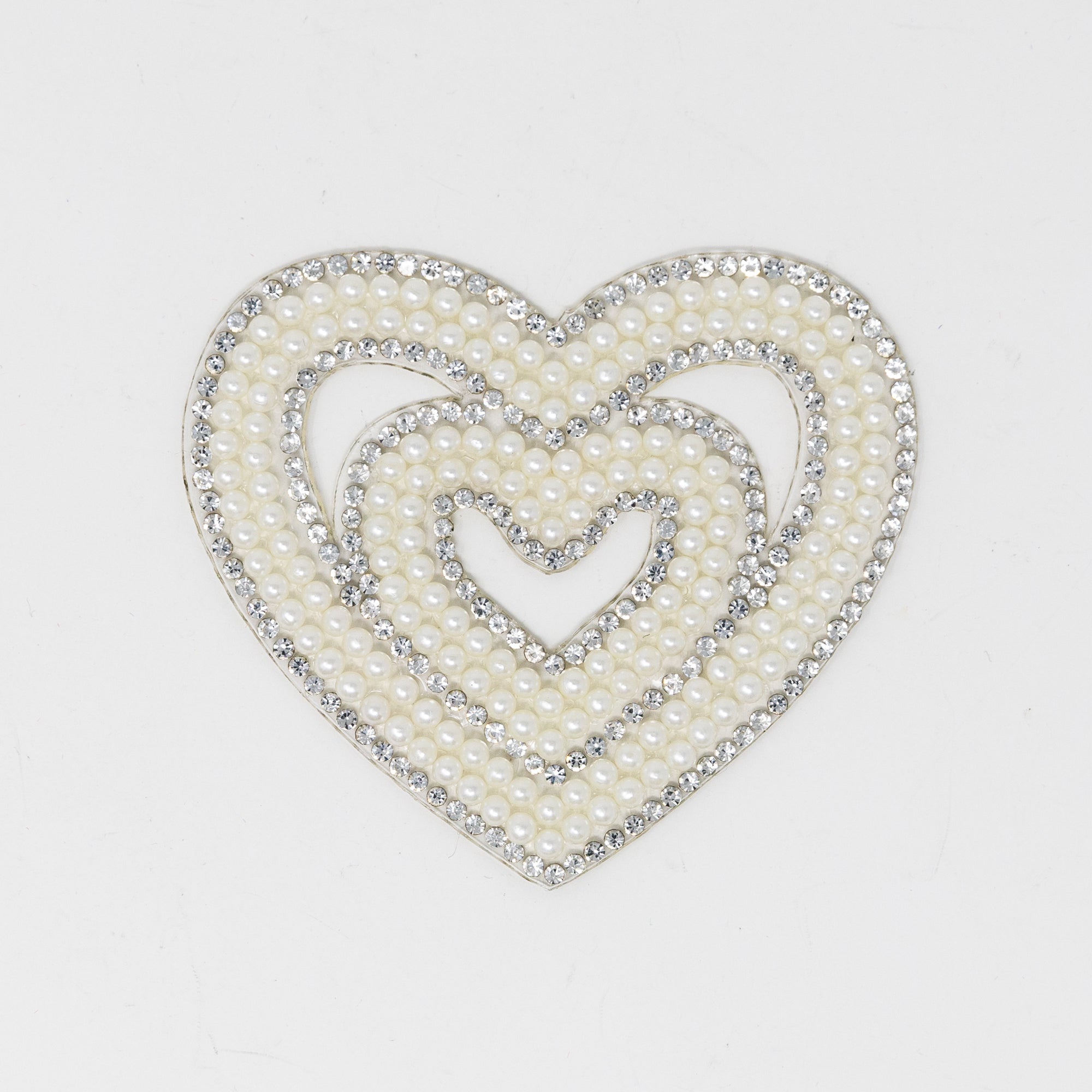 White Hearts Applique