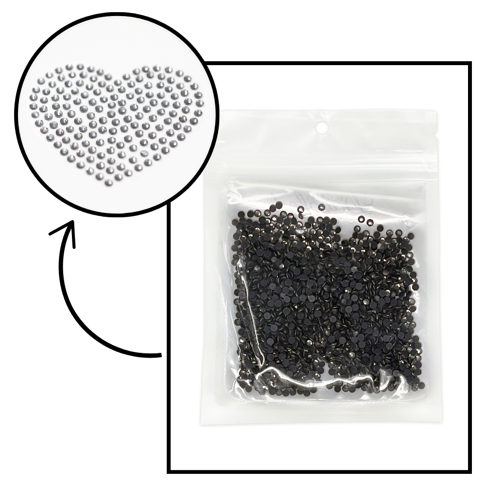 Black Diamond Hotfix Rhinestone Bulk Pack