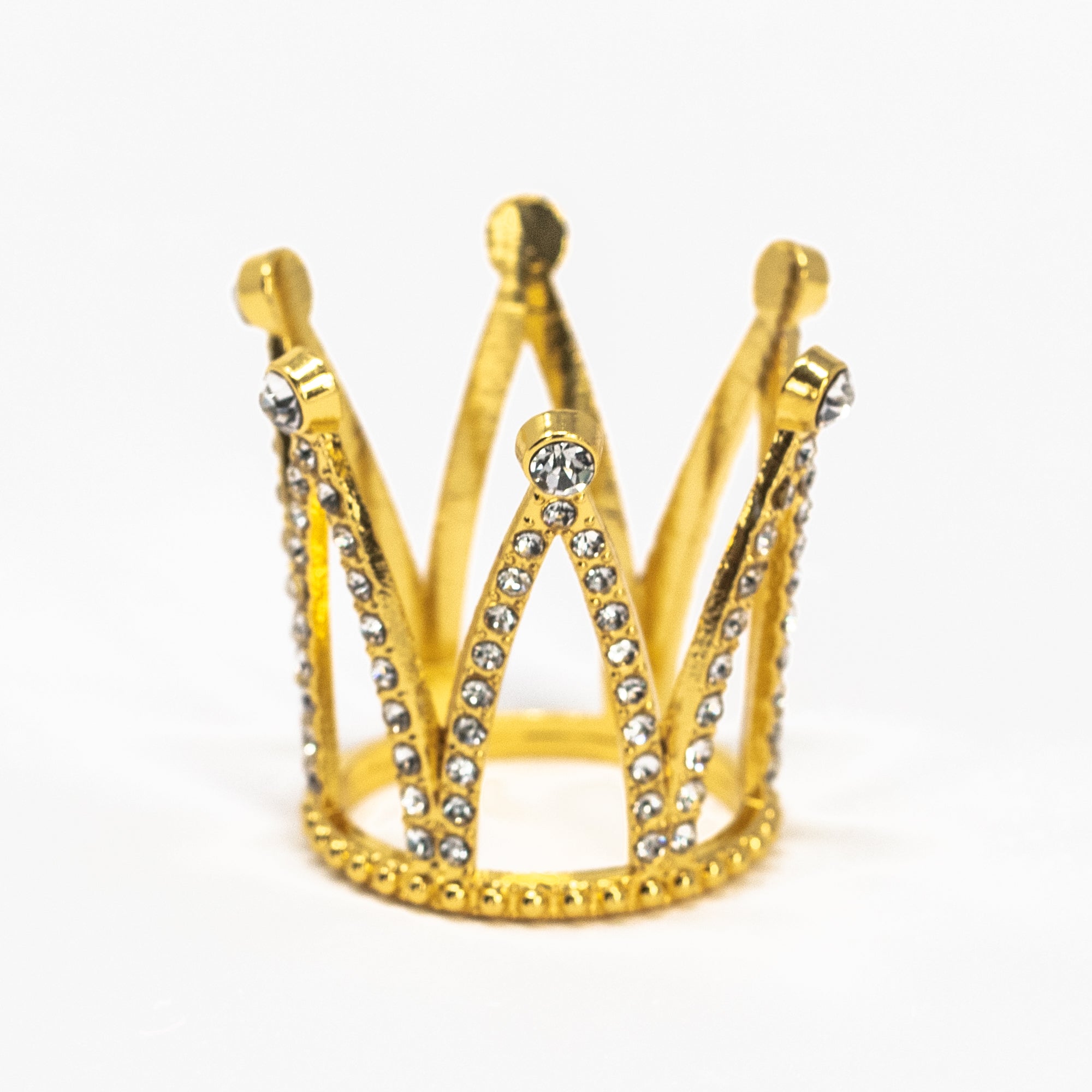 1.5 Mini Rhinestones Crown - Gold