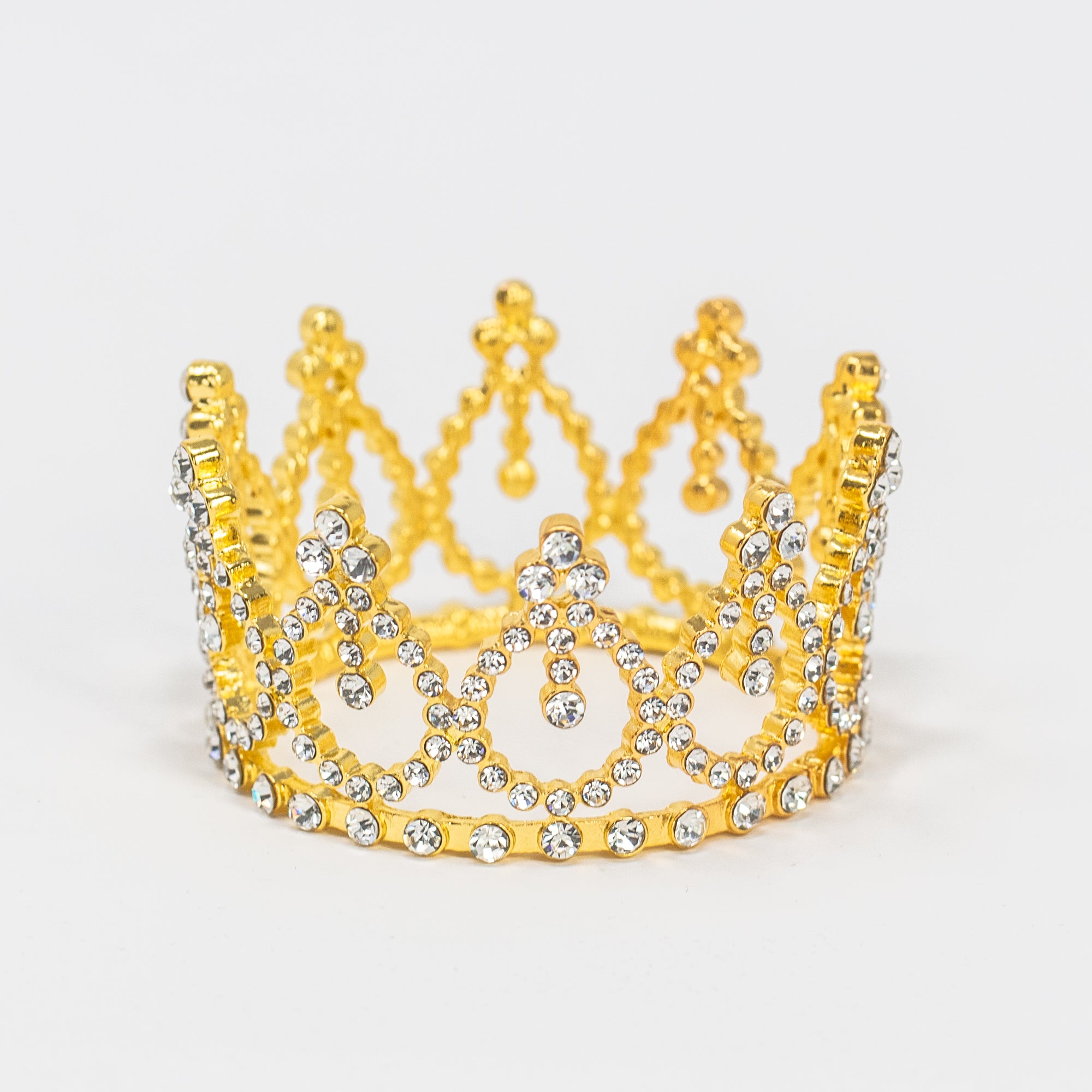 Mini Gold Paper Crowns, 4 Count