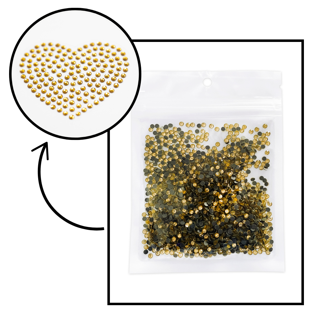 Orange Hotfix Rhinestone Bulk Pack