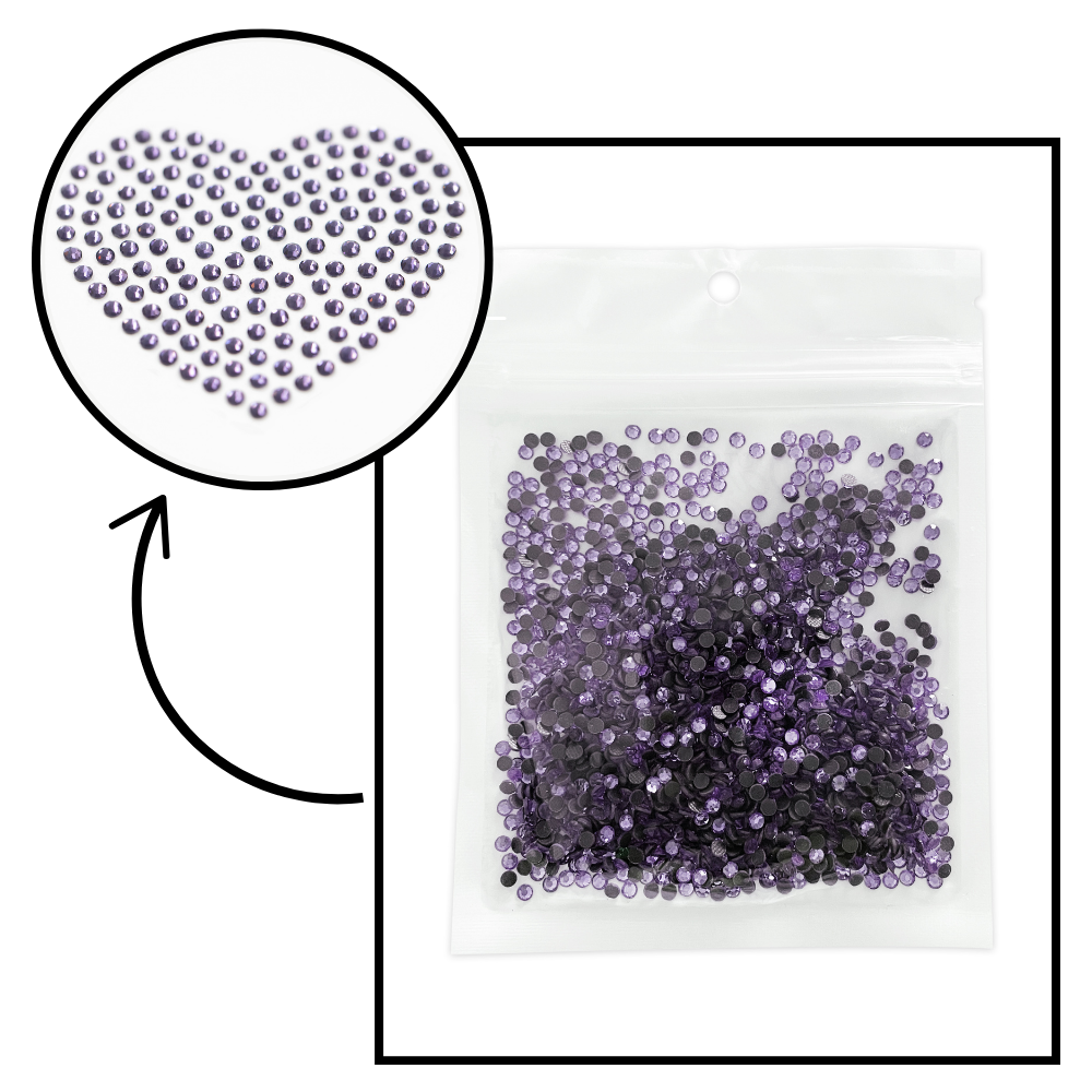 Purple Hotfix Rhinestone Bulk Pack