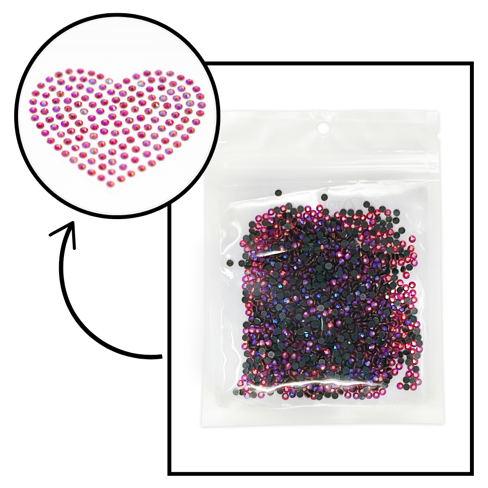 Ruby Shimmer Hotfix Rhinestone Bulk Pack