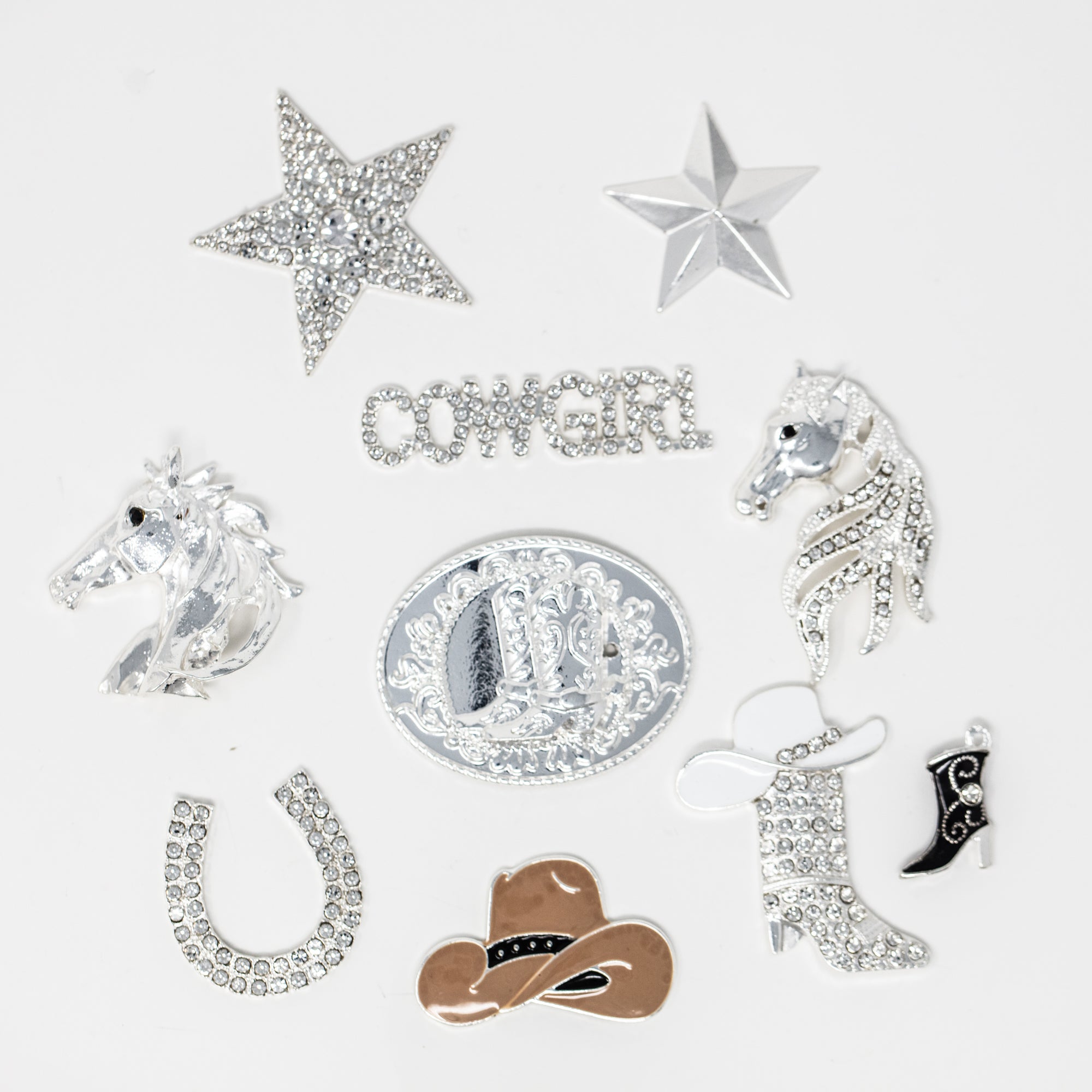 Silver Rhinestone Bows Pack - Totally Dazzled