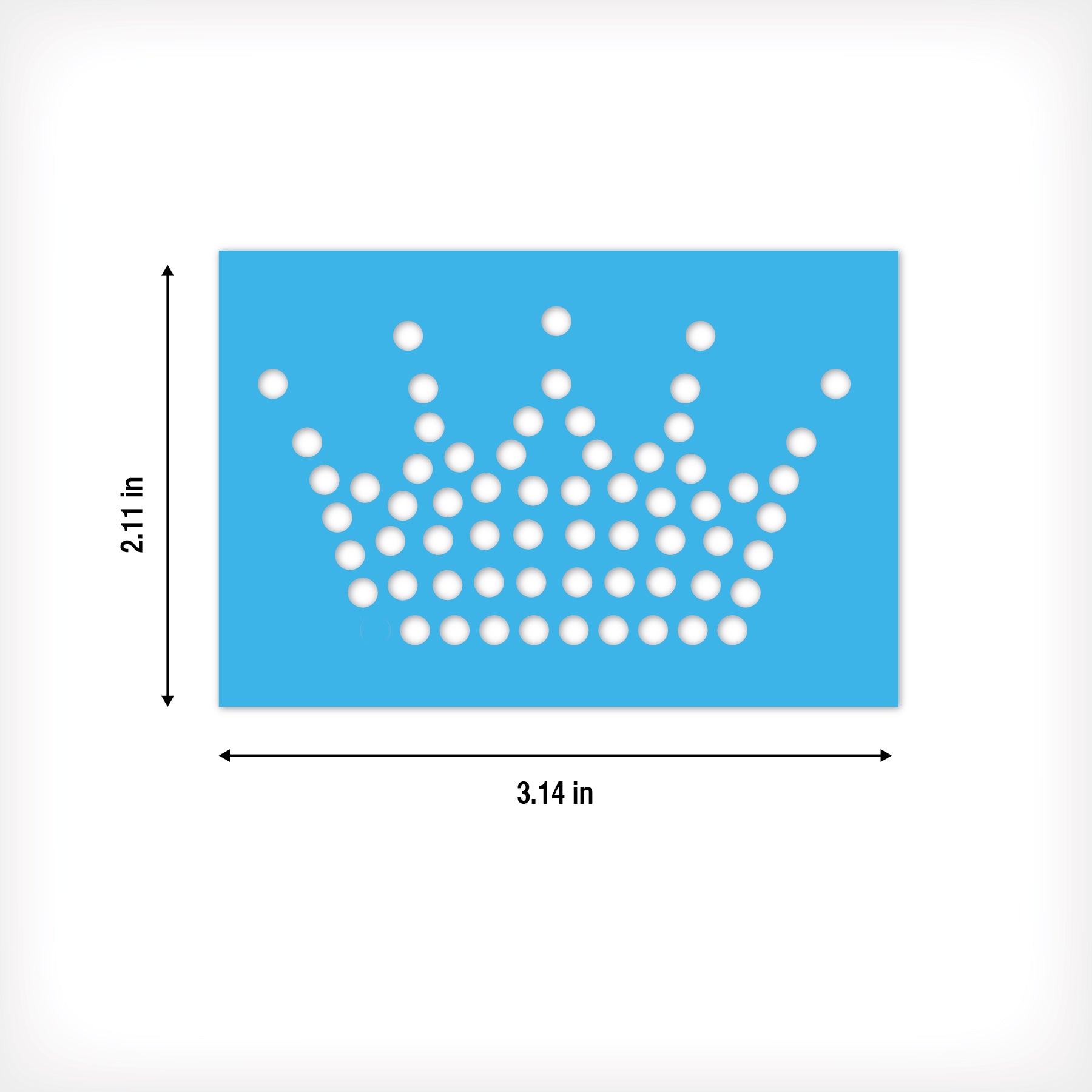 Crowns Rhinestone Stencil Set of 11 |Only $3.63 each