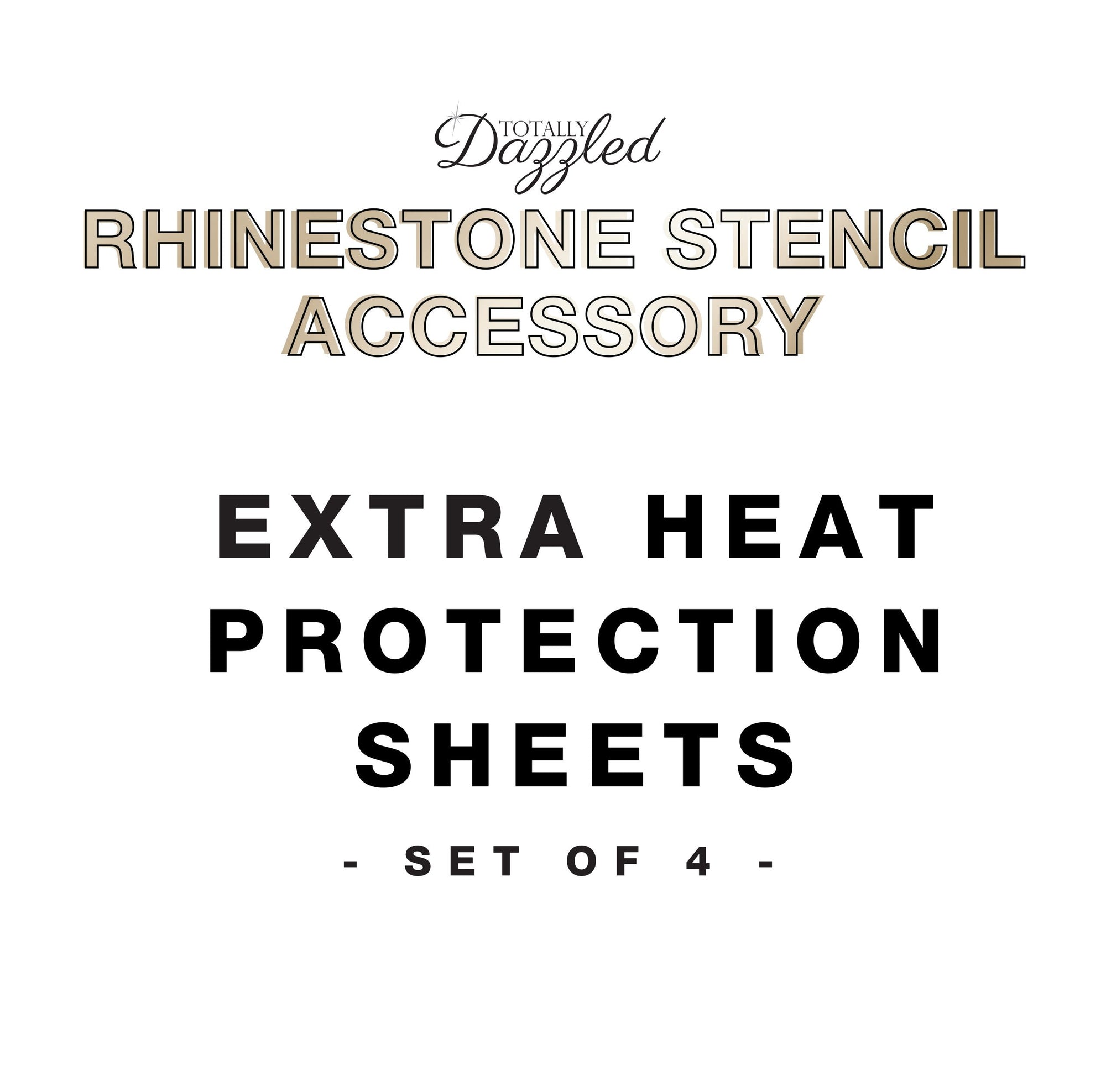 Extra Heat Protection Sheets (Pack of 4)