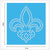 Fleur de Lis Rhinestone Stencil Set of 8 | Only $4.99 each