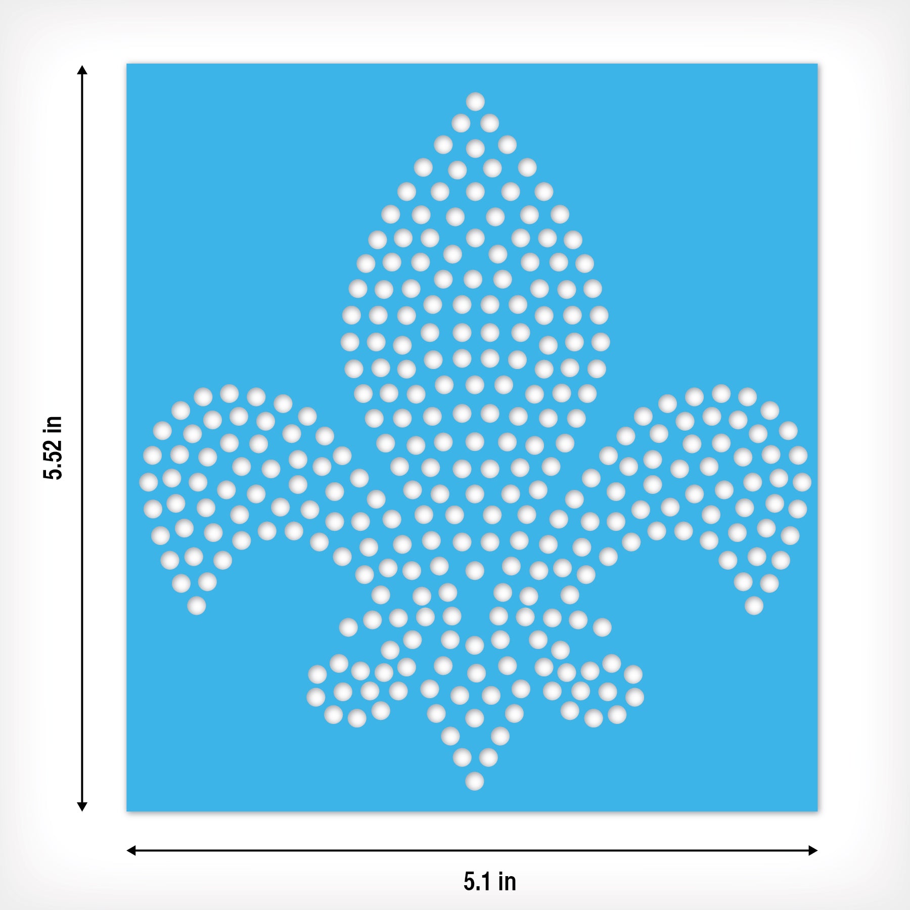 Fleur de Lis Rhinestone Stencil Set of 8 | Only $4.99 each