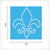 Fleur de Lis Rhinestone Stencil Set of 8 | Only $4.99 each