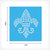 Fleur de Lis Rhinestone Stencil Set of 8 | Only $4.99 each