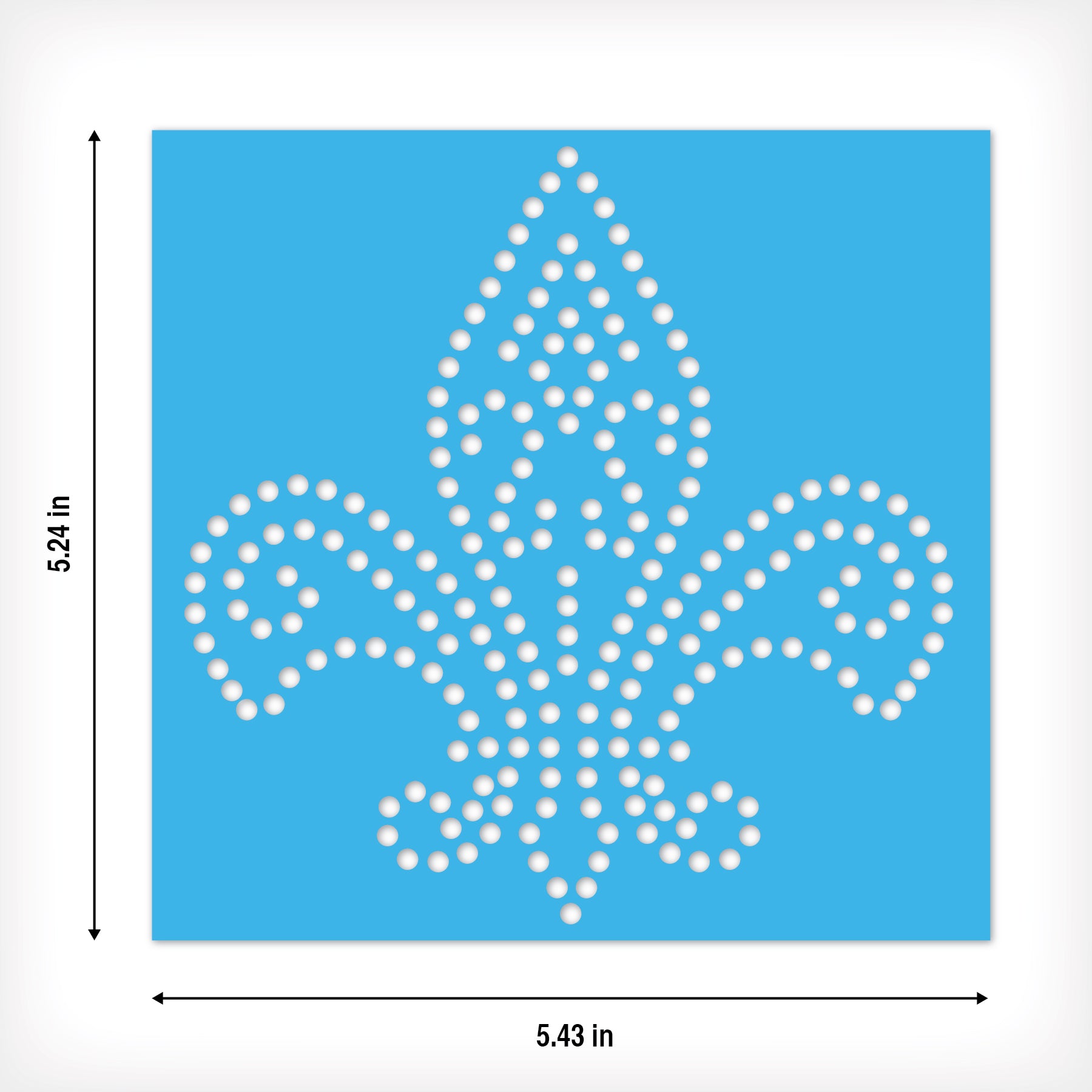 Fleur de Lis Rhinestone Stencil Set of 8 | Only $4.99 each