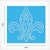 Fleur de Lis Rhinestone Stencil Set of 8 | Only $4.99 each