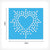 Hearts Rhinestone Stencil Set of 8 | Only $4.99 each