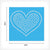 Hearts Rhinestone Stencil Set of 8 | Only $4.99 each