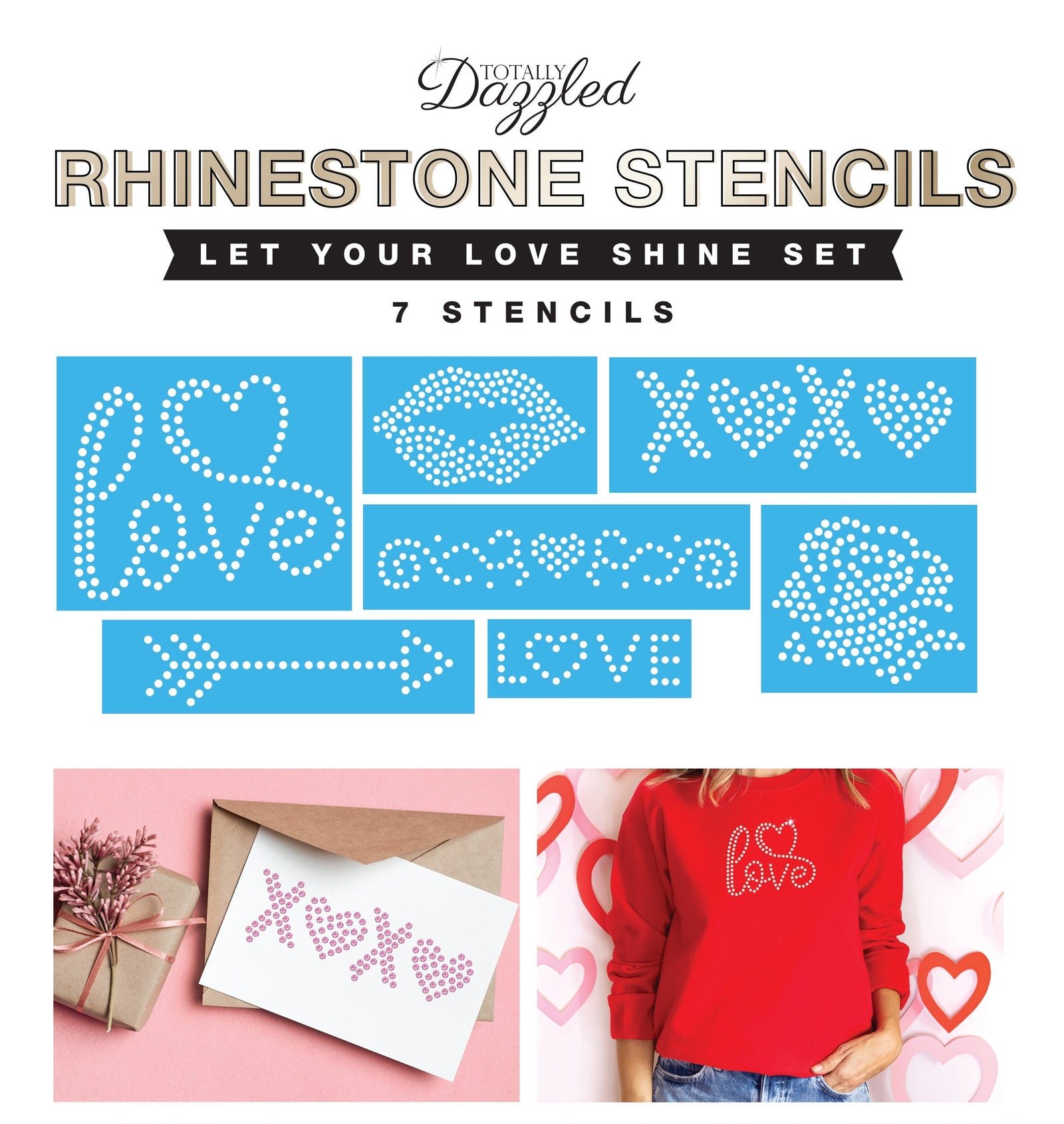 Valentine's Day Stencils |Set of 7