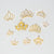 Bulk Crown Embellishments Gold Pack