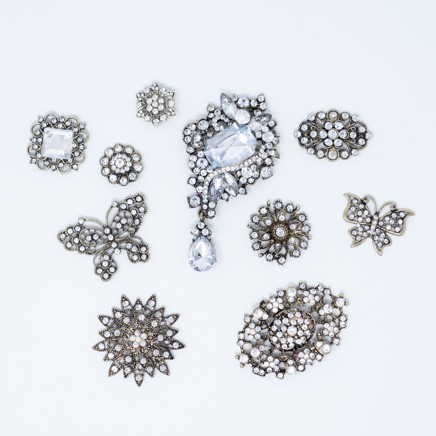 Silver Rhinestones  Wedding Embellishments - Totally Dazzled