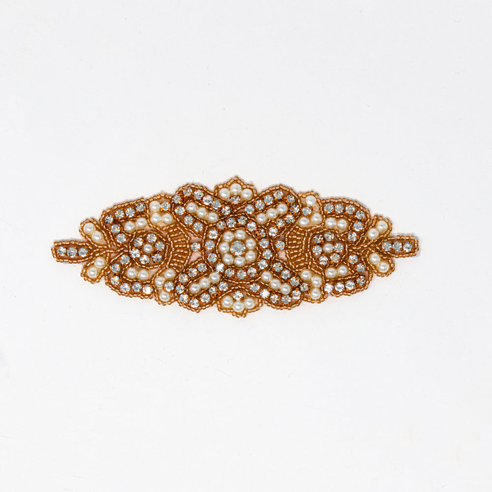 Rose Gold Rhinestones with Pearls  Bulk Rhinestone Embellishments  (10-150pcs/pkg) - Totally Dazzled